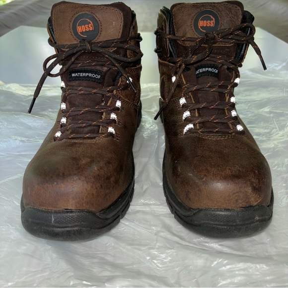 Hoss Boot Company Men's Lorne 6in Composite Safety Toe Lace Up Work Boots Sz 10 - Picture 4 of 13